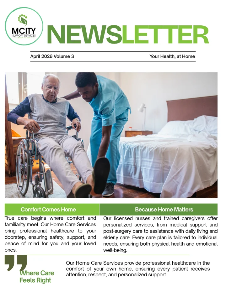 Cover of April 2026 Newsletter