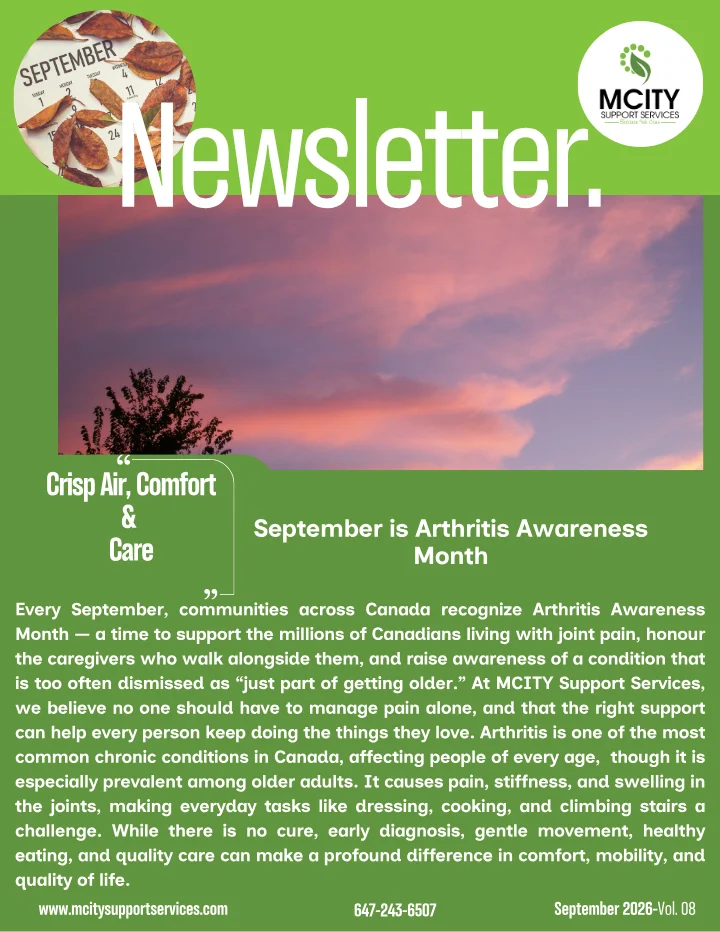 Cover of September 2026 Newsletter